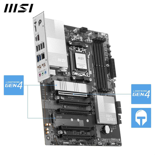 Placa Base Wifi Msi Pro B840-p, Atx, Compatible Con Amd Ryze