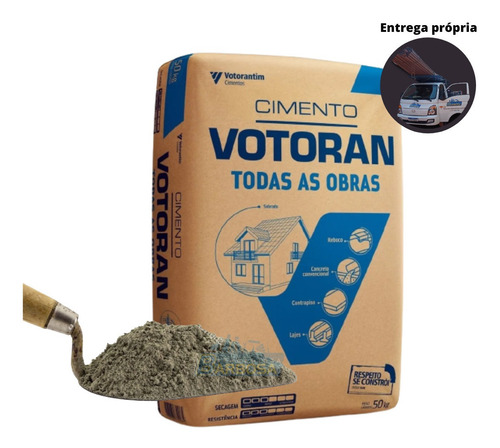 Imagem 1 de 4 de Saco De Cimento Votoran 50kg Todas As Obras