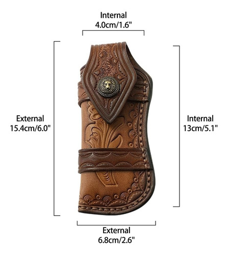 Funda Para Cuchillo De Bolsillo De 4 A 5 Pulgadas, Cubierta