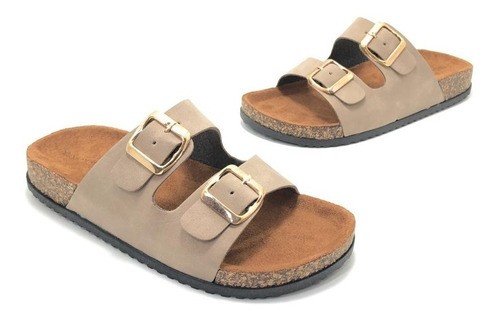 Imagen 7 de 8 de Sandalias Ojotas Moda Livianas Cómodas 2 Hebillas Sr 2054