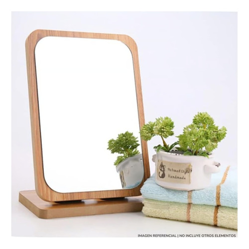 Espejo Rectangular Aesthetic De Madera