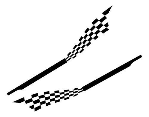 Calcomanía De Coche Con Estampado De Rayas, Universal, Imper