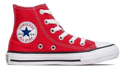 All star converse vermelho infantil hot sale