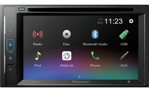 Estéreo Pantalla Pioneer Dmh-241ex 2 Din Mirrorlink Usb Aux