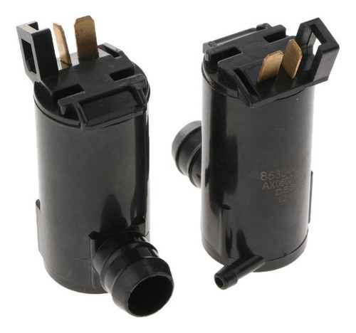 2 Piezas Universal 12v Coche Vehículos Lavaparabrisas Bomba
