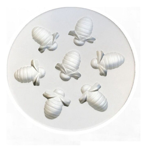 Molde De Silicona Con Forma De Abeja, 7 Cavidades