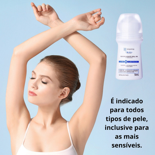 Kit 3 Desodorante Roll On Alergoshop HipoalergĂȘnico
