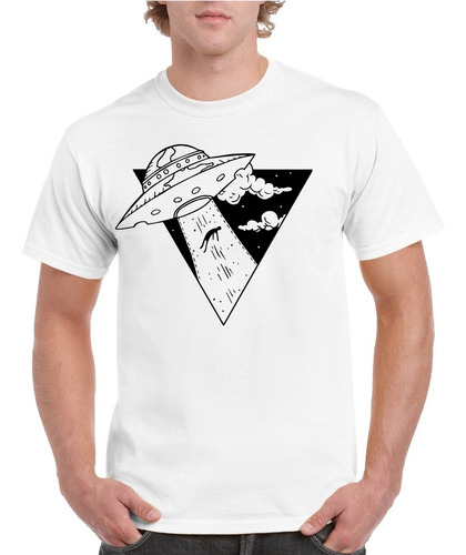 Playera Ovnis Aliens Abduction Platillo Volador Nave M1339