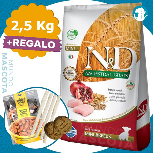 Farmina Nyd Ancestral Grain Perro Cachorro Raza Mini 2,5 Kg
