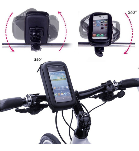 Forro Soporte Celular Moto Bicicleta Impermeable Talla L