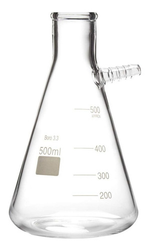 Kitasato 1000 Ml De Vidrio Borosilicato 3.3 Graduado