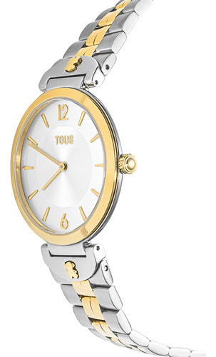 Reloj Analógico Con Brazalete De Acero Ipg Dorado S-band Correa Plateado
