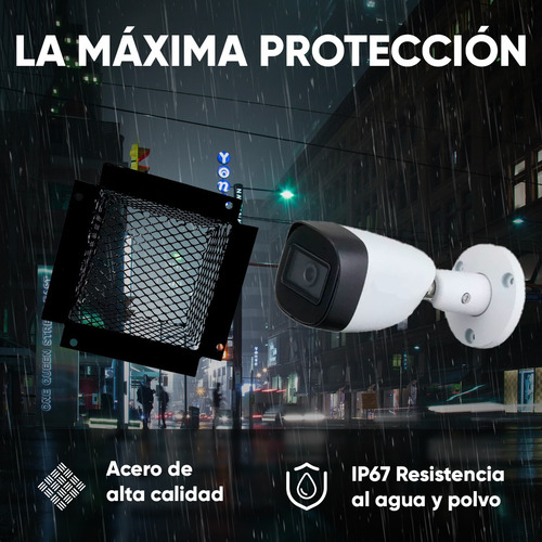 Kit Cámara Ir 30m 2mp 0280b-s5 + Protección Metálica