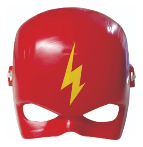 Máscara Iantil Plástico Herói Dc Comics Flash - Cor Fogo