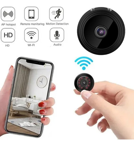 Mini Cámara Wifi Con Tarjeta Inalámbrica De 1080p Y 16 Gb