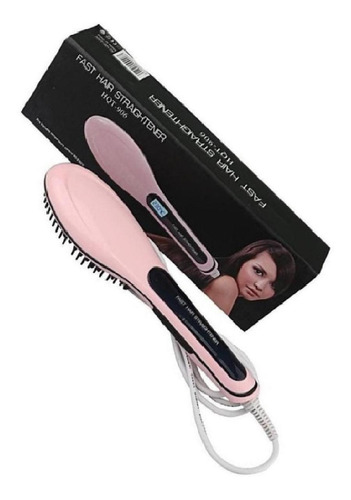 Escova Alisadora De Cabelo Straightener Hqt-906 Rosa Bivolt