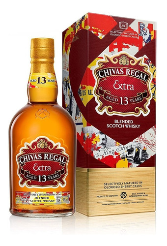 Whisky Chivas Regal Extra Botella X 750ml Con Estuche