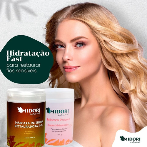 Mascara Intensiva Restauradora S.o.s Midori 250 Gr Promoção
