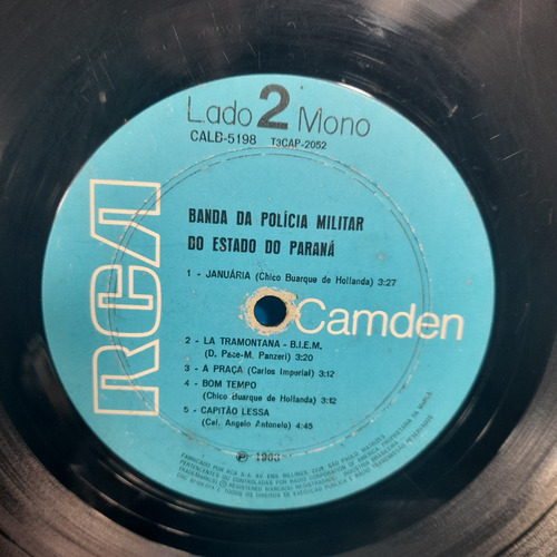 Vinil Banda Da Polícia Militar Paraná Acyr Benedito Tedeschi