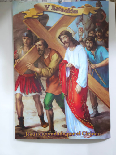 Poster Decorativo Viacrucis Pack De 5 Juegos 28x40