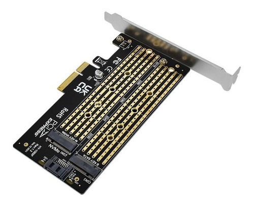 Placa Pci-e P/2 Discos M.2 Ssd Nvme Y Ngff (sata)