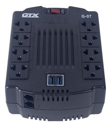 Estabilizador Gtx G-07 600 Watts, 8 Salidas Reguladas