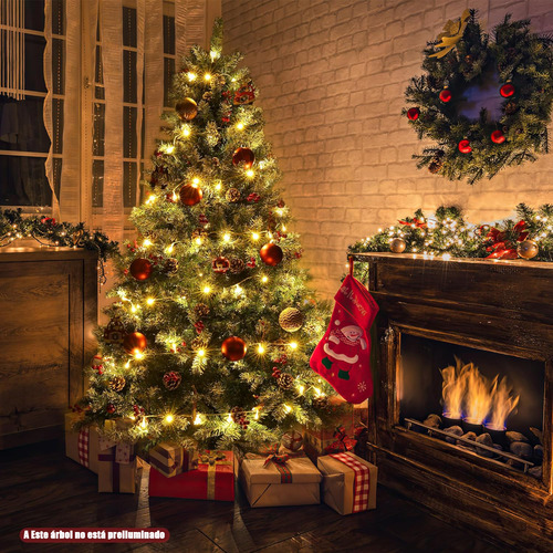 Árbol De Navidad Artificial Para Navidad 6ft/1.8 M 800 Ramas