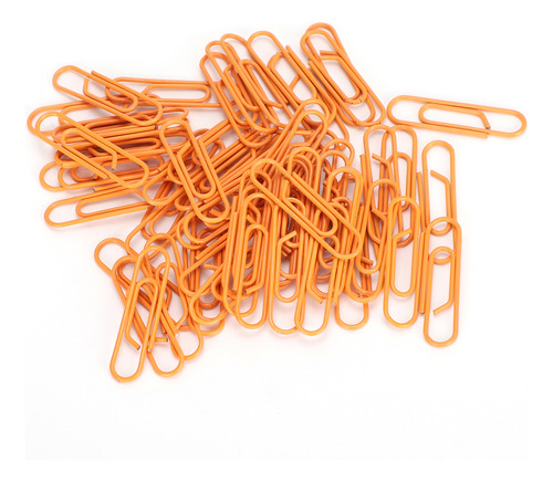 Pinza Para Sujetapapeles De 3 Cajas, Color Naranja, Pequeña