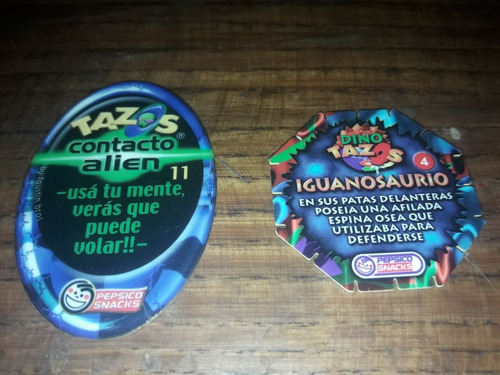 Tazos Pepsico Contacto Alien- Prehistorico!!!!