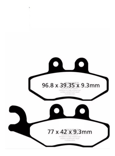 Pastilla Freno Vespa Gts 300. Del. Sfa 353.  Motos Mca