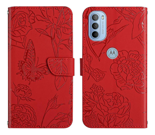 Caso Para Motorola Moto G31/g41 Pu Cuero Flip Funda