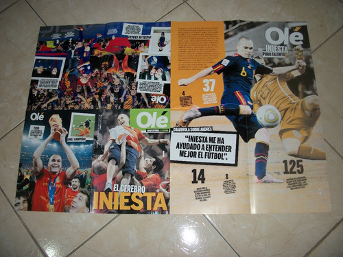 Revi Poster - Messi - Iniesta - Griezman - Neymar - Ronaldo (Usado)