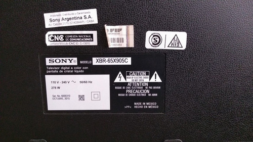 Tv Sony Modelo Xbr-65x905c