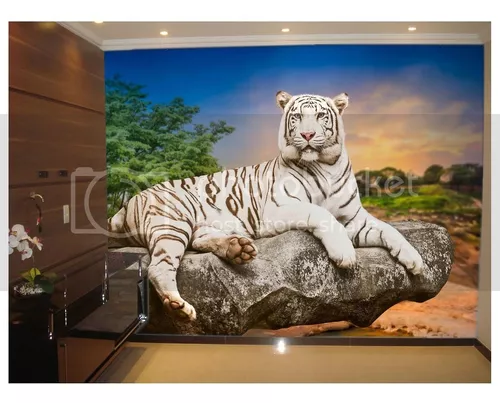 Tigre branco Modelo 3d