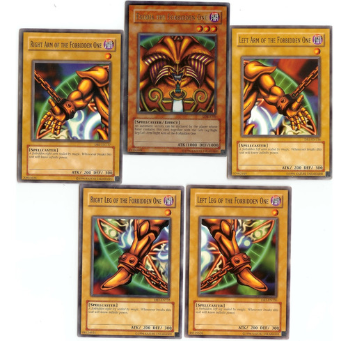 Cuadro Decorativo Anime Yu Gi Oh 29x19 Mdf Exodia Completo