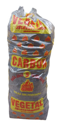 Carbon Vegetal Bolsa Polietileno X 3 Kg