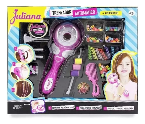 Juliana Trenzador Automatico + Accesorios Trenzas Divertidas