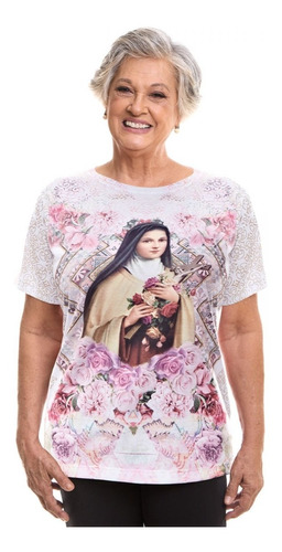 Camiseta Católica Feminina Santa Teresinha - Ágape