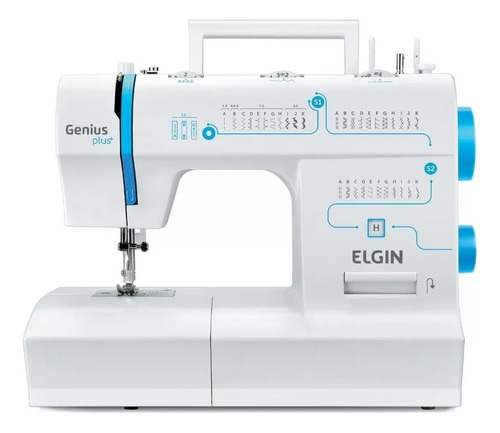 Máquina De Costura Elgin Genius + Plus Jx-4035 Portátil 220v