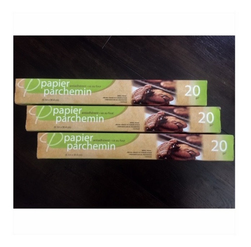 Imagen 1 de 1 de 3 Rollos Parchment Paper Pergamino Antiadherente Hornear