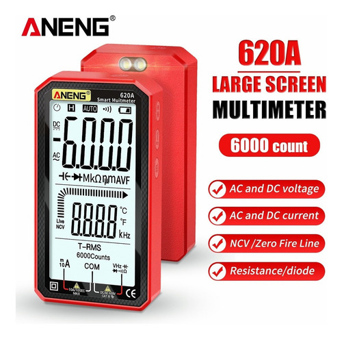 Multímetro Digital Com Display Lcd Ac/dc De 4,7 Polegadas