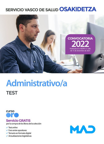 Libro Administrativo/a De Osakidetza-servicio Vasco De Sa...