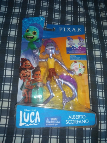 Disney Pixar Luca Figura Alberto Scorfano Cambia De Color