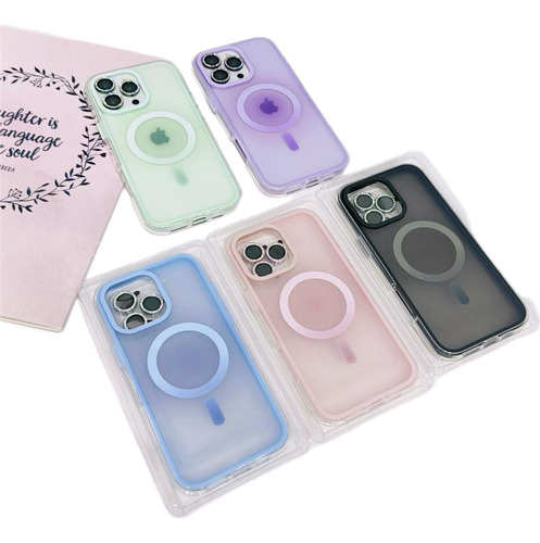 Funda Magsafe Matte Para Iphone Rosa 13 Pro