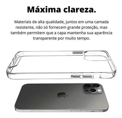 Capa Space Collection para iPhone 14 Pro Max - Transparente