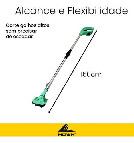 Extensor Motoserra Elétrica 160cm Dobrável Compatível Makita