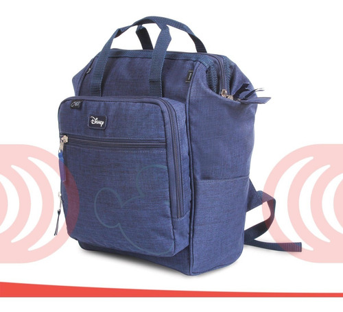 Imagem 3 de 5 de Mochila Baby Bag Casual Luxo Mickey Azul C/ Trocador Disney
