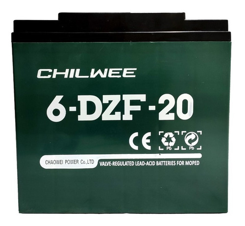 Batería 12v 20ah Para Moto Y Triciclo Electrico Chilwee