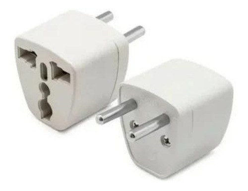 Adaptador Enchufe Universal 2 Pata Chileno Redonda Plana 