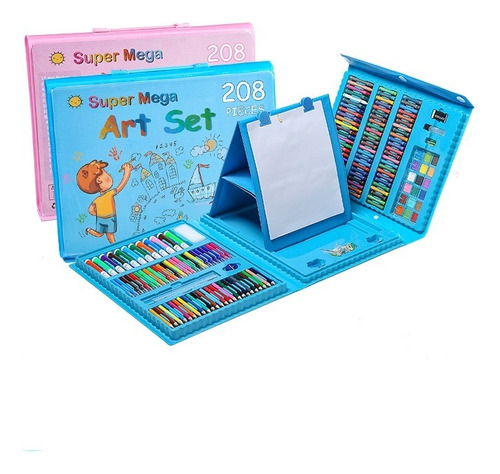 Mega Set De Arte De 208 Piezas Para Niños Y Niñas En Oferta